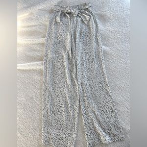 Forever 21 long straight leg polka dot pants.